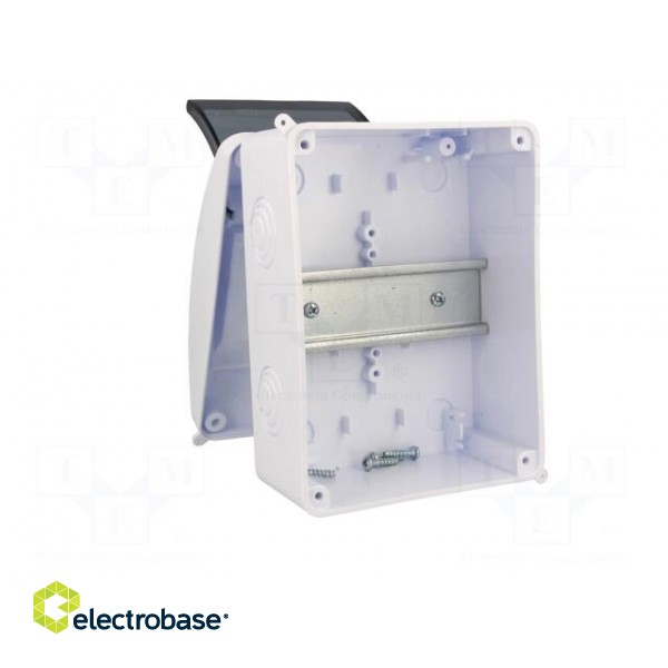 Enclosure: for modular components | IP40 | white | No.of mod: 5 | 400V фото 9