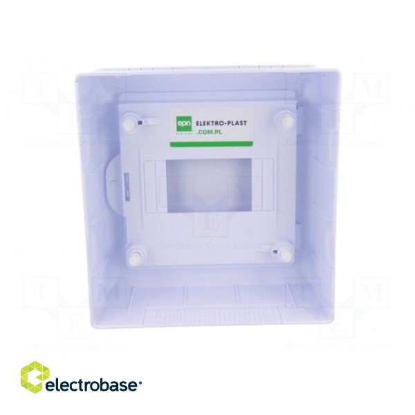 Enclosure: for modular components | IP40 | white | No.of mod: 6 | 400V фото 7