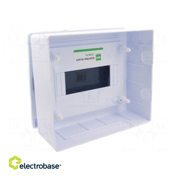 Enclosure: for modular components | IP40 | white | No.of mod: 8 | 400V фото 6