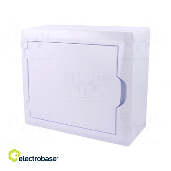 Enclosure: for modular components | IP40 | white | No.of mod: 8 | 400V фото 1