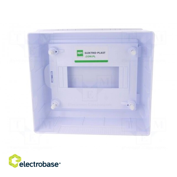 Enclosure: for modular components | IP40 | white | No.of mod: 8 | 400V фото 7