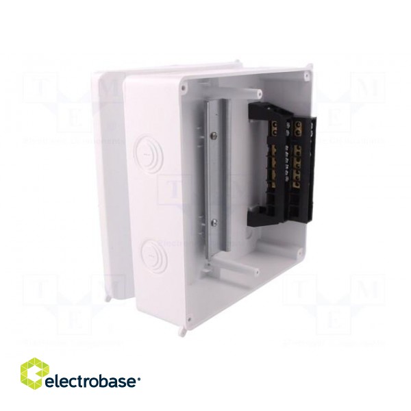 Enclosure: for modular components | IP40 | white | No.of mod: 8 | 400V фото 2