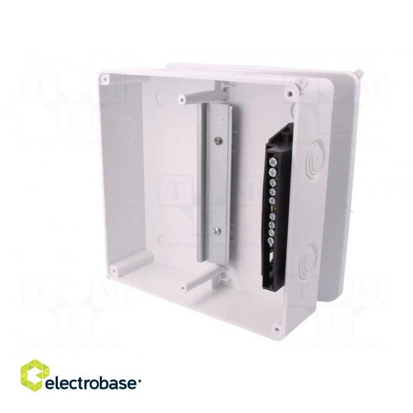 Enclosure: for modular components | IP40 | white | No.of mod: 8 | 400V фото 4