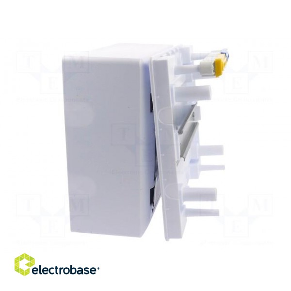 Enclosure: for modular components | IP40 | white | No.of mod: 8 | 400V фото 9