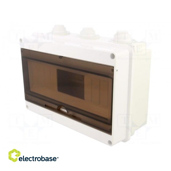 Enclosure: for modular components | IP55 | white | No.of mod: 12