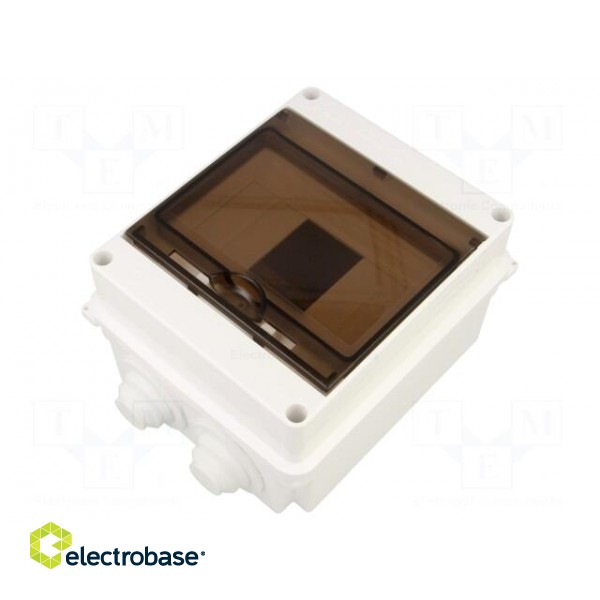Enclosure: for modular components | IP55 | white | No.of mod: 6 image 1