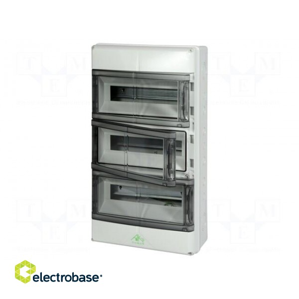 Enclosure: for modular components | IP65 | grey | No.of mod: 42 | IK08 фото 2