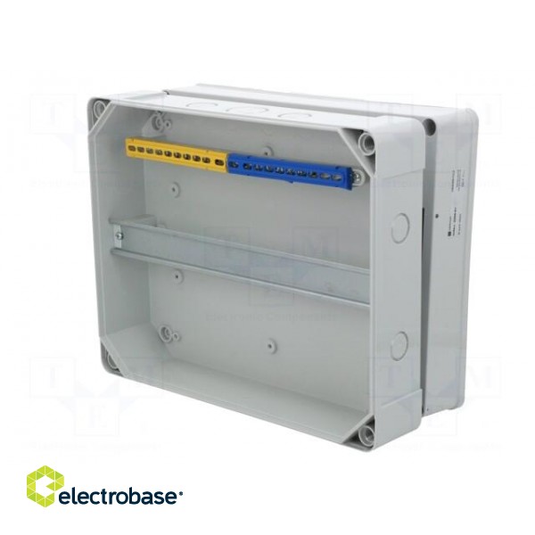 Enclosure: for modular components | IP65 | light grey | ABS + PC фото 5