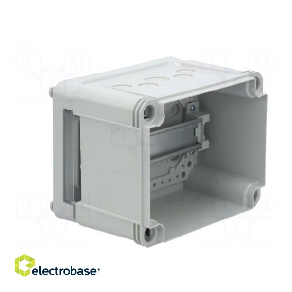Enclosure: for modular components | IP66 | wall mount | light grey image 3
