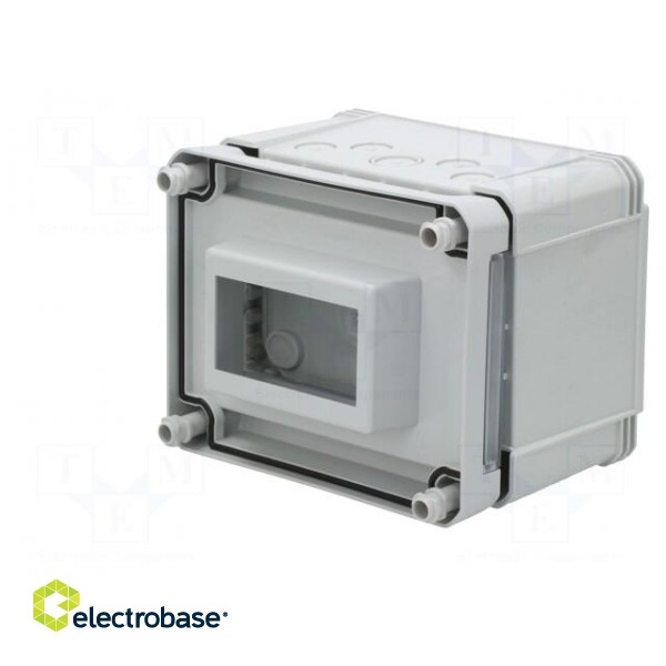 Enclosure: for modular components | IP66 | wall mount | light grey image 9