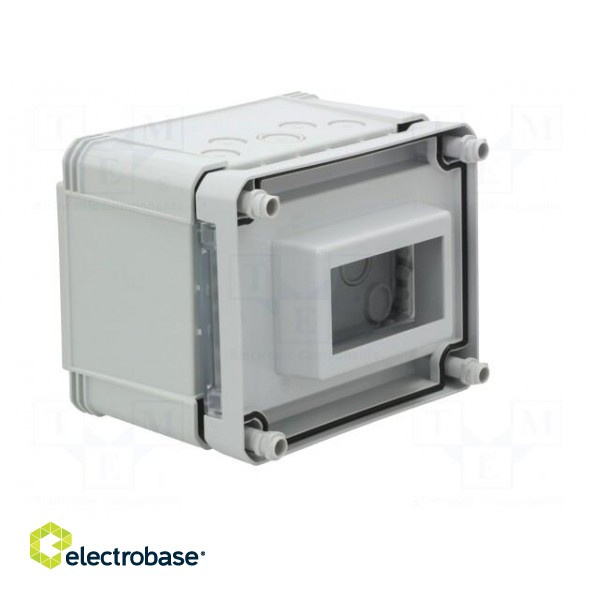Enclosure: for modular components | IP66 | wall mount | light grey image 7