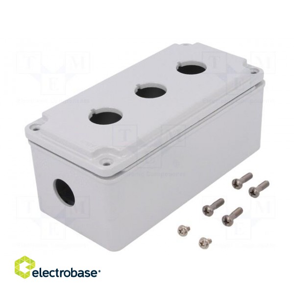 Enclosure: for remote controller | X: 80mm | Y: 170mm | Z: 73mm | grey paveikslėlis 1