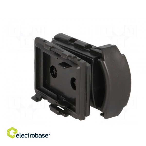 Enclosure: for remote controller | plastic | black | Opel Corsa image 5
