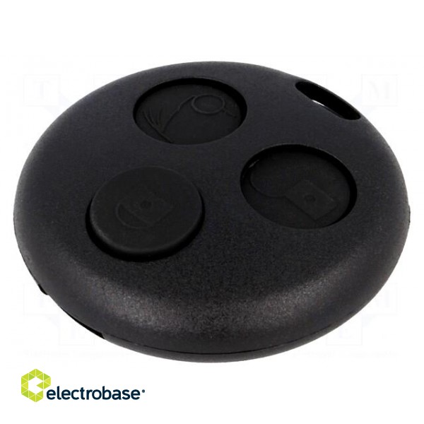 Enclosure: for remote controller | plastic | black | Smart image 1