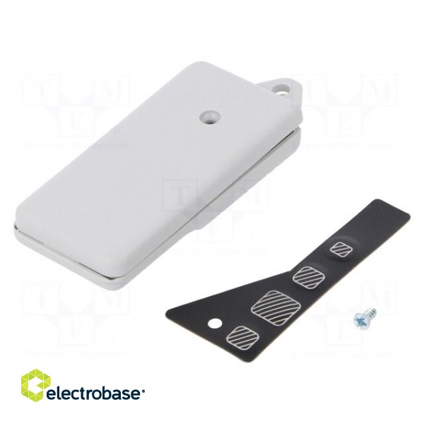 Enclosure: for remote controller | X: 29mm | Y: 62mm | Z: 10mm | ABS image 2