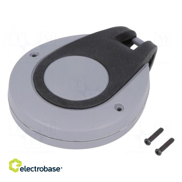 Enclosure: for remote controller | X: 44mm | Y: 56mm | Z: 14mm | grey image 1