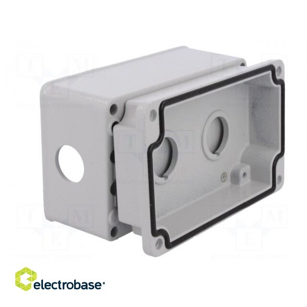 Enclosure: for remote controller | X: 80mm | Y: 130mm | Z: 73mm | grey paveikslėlis 2