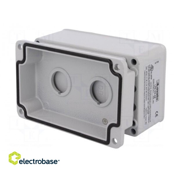 Enclosure: for remote controller | X: 80mm | Y: 130mm | Z: 73mm | grey paveikslėlis 4