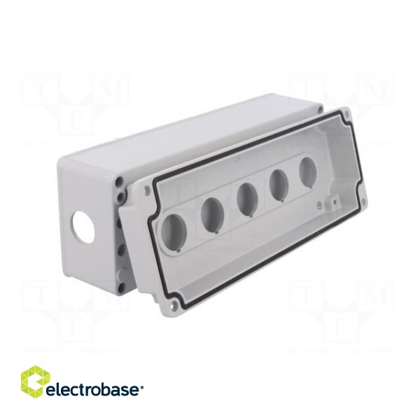 Enclosure: for remote controller | X: 80mm | Y: 230mm | Z: 73mm | grey paveikslėlis 2