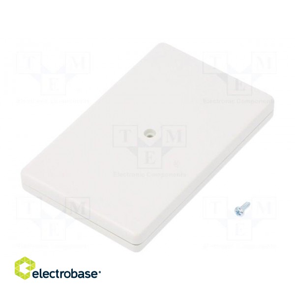 Enclosure: multipurpose | X: 54mm | Y: 85mm | Z: 10mm | ABS | light grey image 2