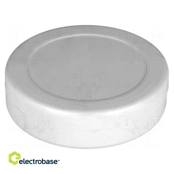 Enclosure: for alarms | ABS | grey | Ø: 70mm | H: 18mm image 1