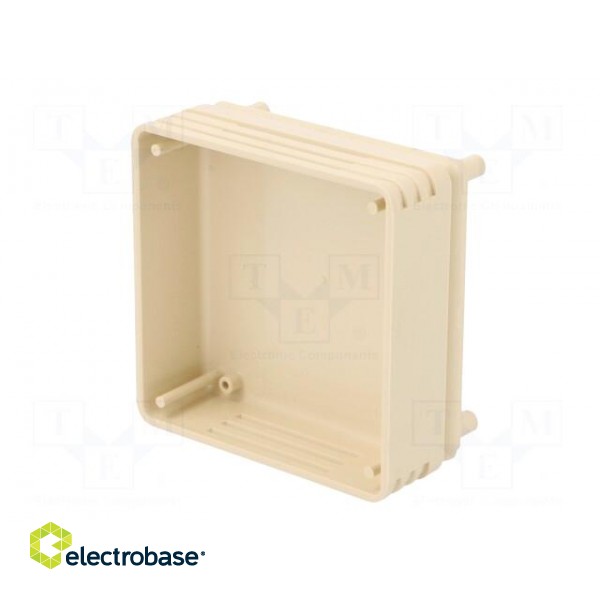 Enclosure: for alarms | X: 71mm | Y: 71mm | Z: 27mm | ABS | ivory фото 5