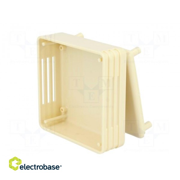 Enclosure: for alarms | X: 71mm | Y: 71mm | Z: 27mm | ABS | ivory image 4