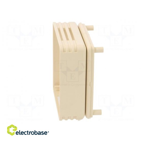 Enclosure: for alarms | X: 71mm | Y: 71mm | Z: 27mm | ABS | ivory фото 6