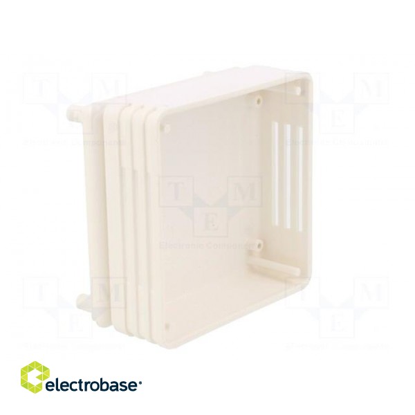 Enclosure: for alarms | X: 71mm | Y: 71mm | Z: 27mm | ABS | white фото 4