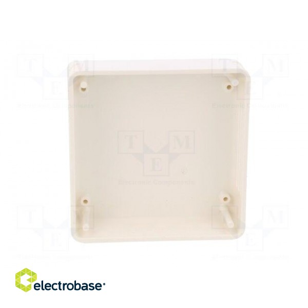 Enclosure: for alarms | X: 71mm | Y: 71mm | Z: 27mm | ABS | white фото 5