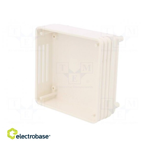 Enclosure: for alarms | X: 71mm | Y: 71mm | Z: 27mm | ABS | white фото 6