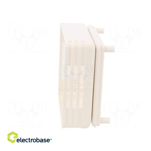 Enclosure: for alarms | X: 71mm | Y: 71mm | Z: 27mm | ABS | white фото 7