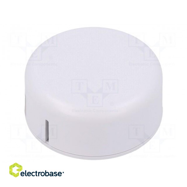 Enclosure: for alarms | Z: 20.3mm | ABS | white | Series: 1551SNAP | IP30 image 1