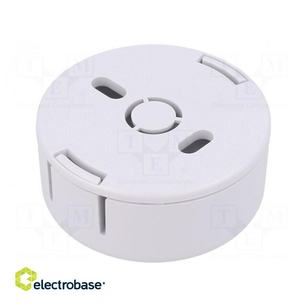 Enclosure: for alarms | Z: 20.3mm | ABS | white | Series: 1551SNAP | IP30 image 2