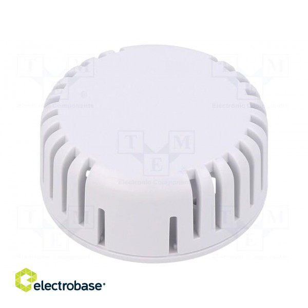Enclosure: for alarms | Z: 20.3mm | ABS | white | vented | Series: 1551V фото 1