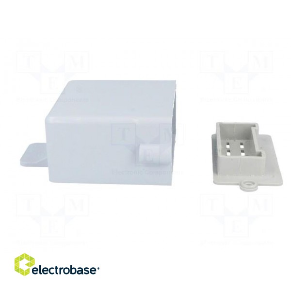 Enclosure: specialist | A: 55mm | B: 56mm | C: 30mm | ABS | grey | (a): 64mm image 9