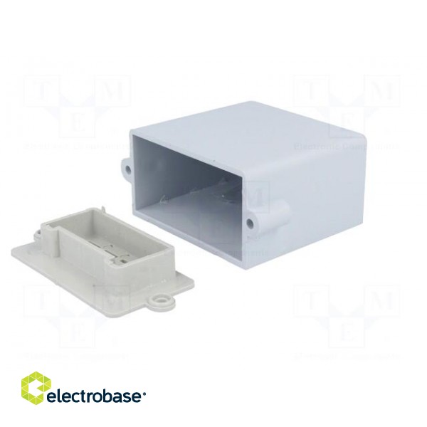 Enclosure: specialist | A: 55mm | B: 56mm | C: 30mm | ABS | grey | (a): 64mm image 4