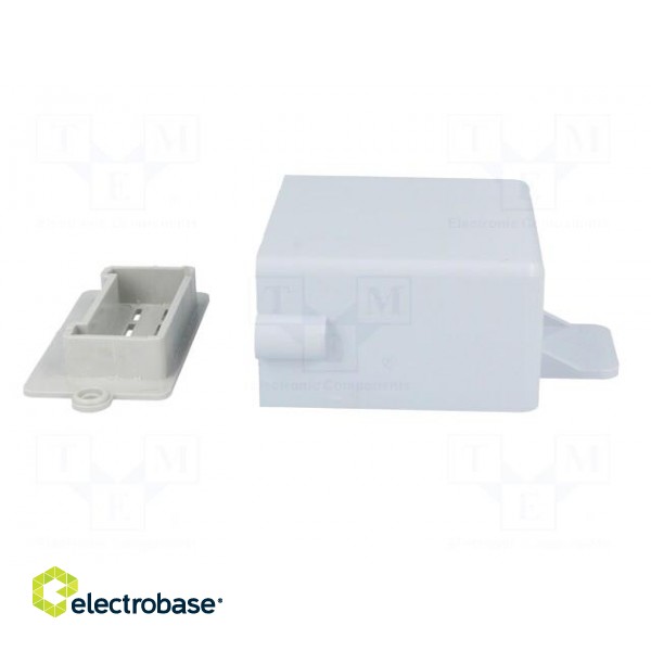 Enclosure: specialist | A: 55mm | B: 56mm | C: 30mm | ABS | grey | (a): 64mm image 5
