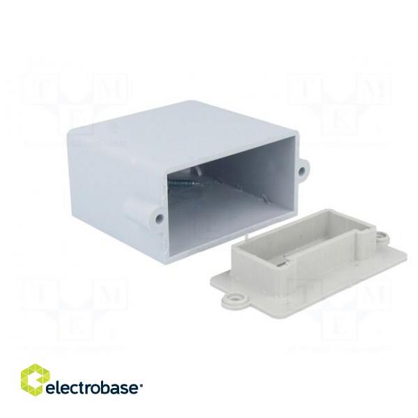 Enclosure: specialist | A: 55mm | B: 56mm | C: 30mm | ABS | grey | (a): 64mm image 2