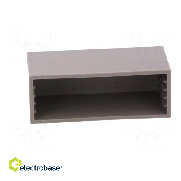 Enclosure: designed for potting | X: 15mm | Y: 40mm | Z: 19mm | ABS фото 3