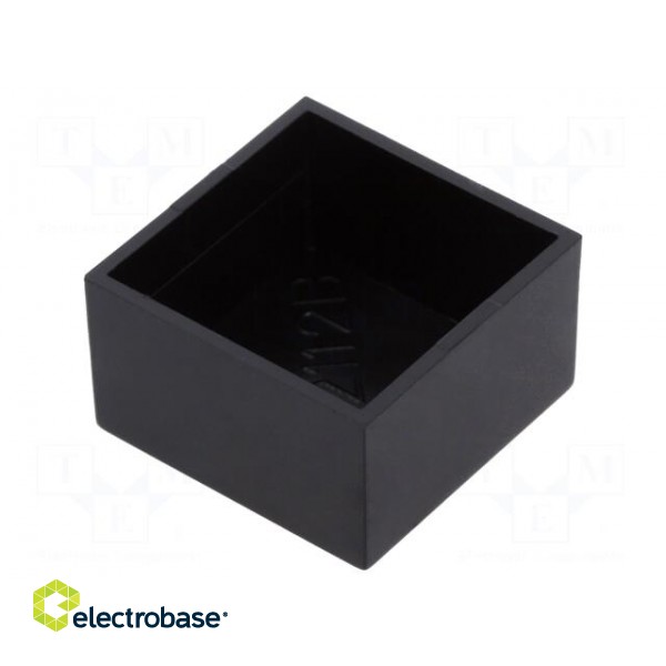 Enclosure: designed for potting | X: 21mm | Y: 21mm | Z: 12mm | ABS image 1