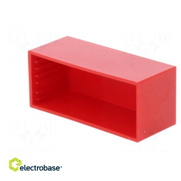 Enclosure: designed for potting | X: 22mm | Y: 52mm | Z: 21mm | red фото 4