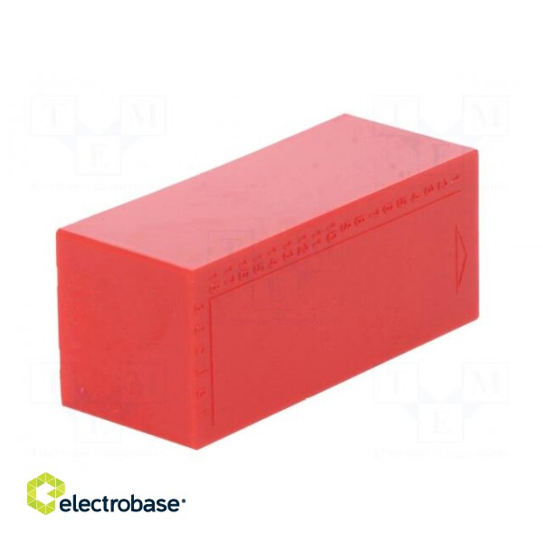 Enclosure: designed for potting | X: 22mm | Y: 52mm | Z: 21mm | red фото 6