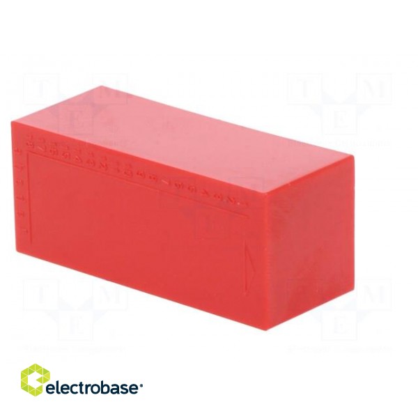 Enclosure: designed for potting | X: 22mm | Y: 52mm | Z: 21mm | red фото 8