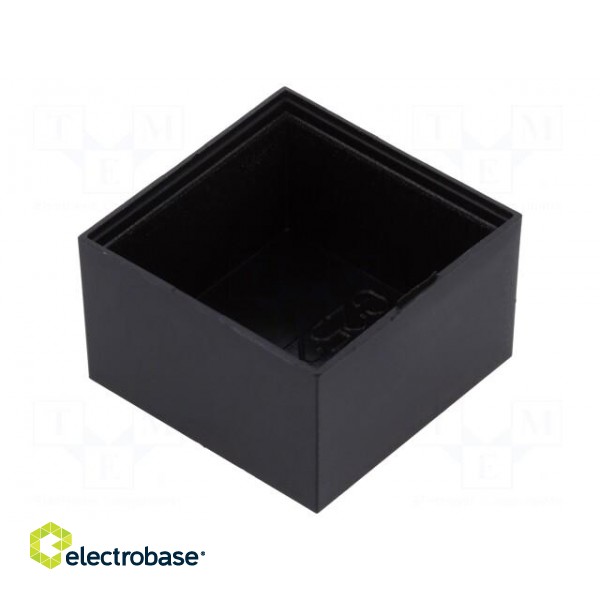 Enclosure: designed for potting | X: 25mm | Y: 25mm | Z: 15mm | ABS image 1
