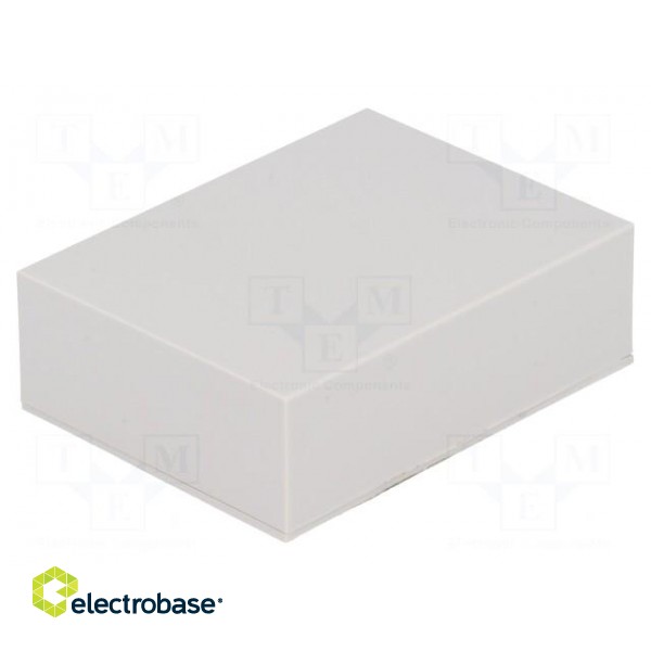 Enclosure: designed for potting | X: 31mm | Y: 41mm | Z: 13mm | ABS | grey image 1