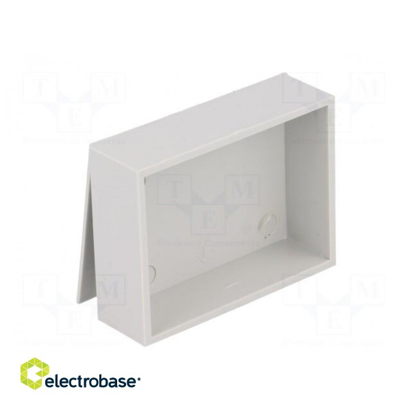 Enclosure: designed for potting | X: 31mm | Y: 41mm | Z: 13mm | ABS | grey image 2