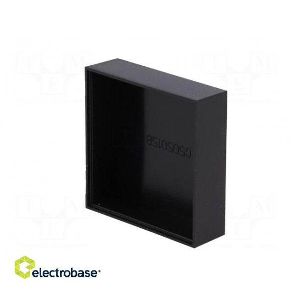 Enclosure: designed for potting | X: 50mm | Y: 50mm | Z: 15mm | ABS фото 4