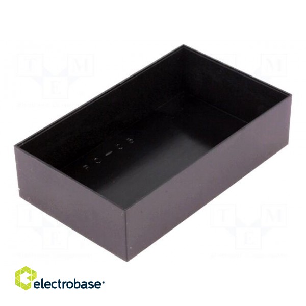 Enclosure: designed for potting | X: 60mm | Y: 100mm | Z: 25mm | ABS фото 1