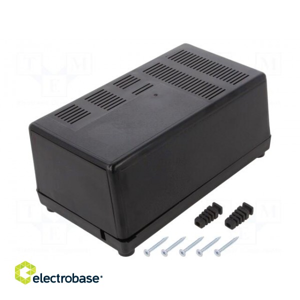 Enclosure: for power supplies | vented | X: 100mm | Y: 180mm | Z: 73mm фото 1